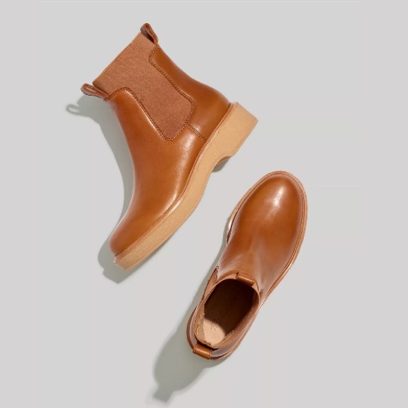 Madewell Shoes - Madewell | The Camryn Chelsea Boot in Leather | English Saddle | Size 8.5